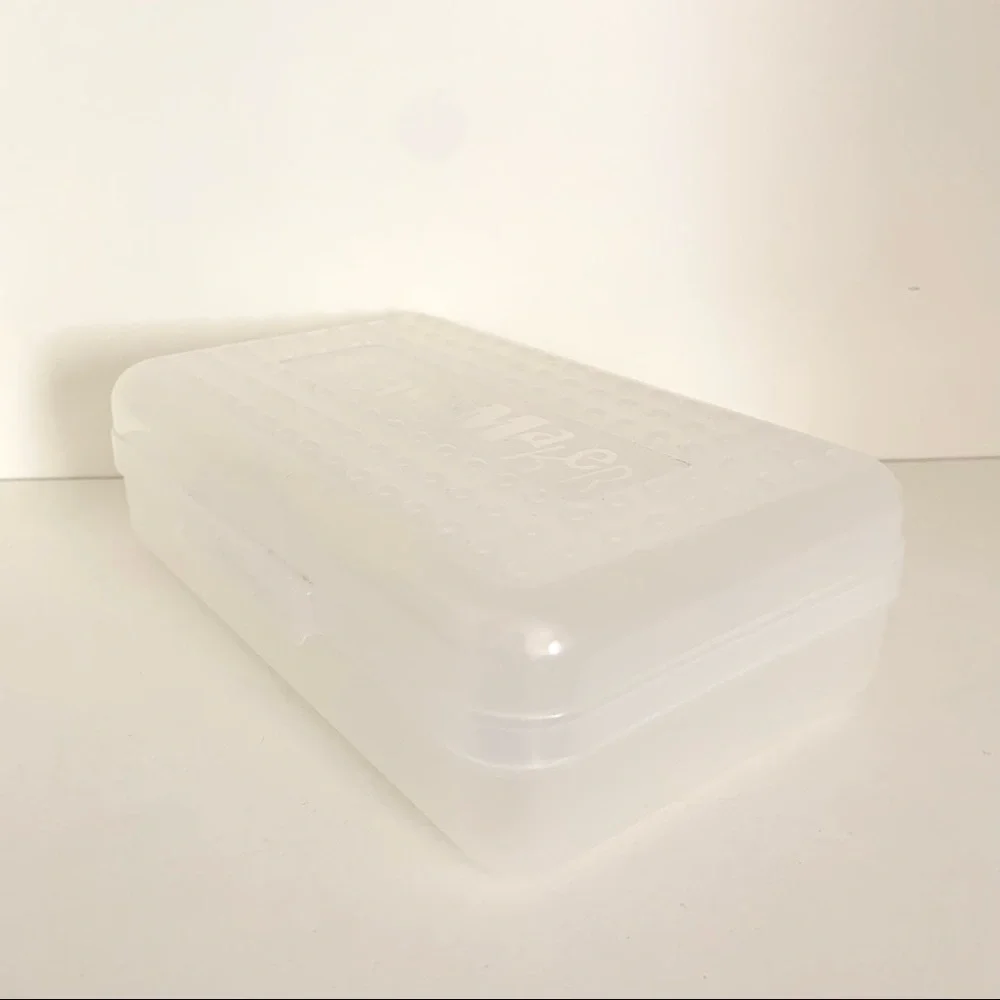 Vintage clear spacemaker stationary pencil case